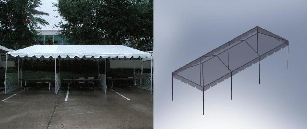 Canopy 10’ x 30’ Carnival Top Solid White - Special Event Rentals